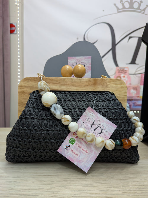 Bolso asa pedreria