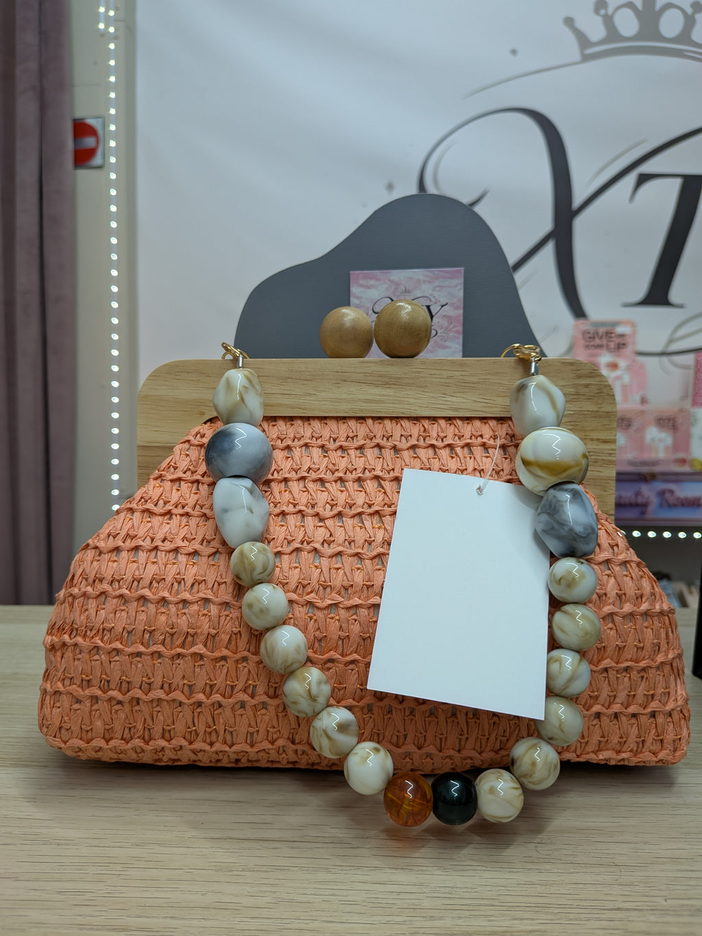 Bolso asa pedreria